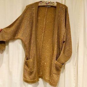 Gold Glittery Cardigan